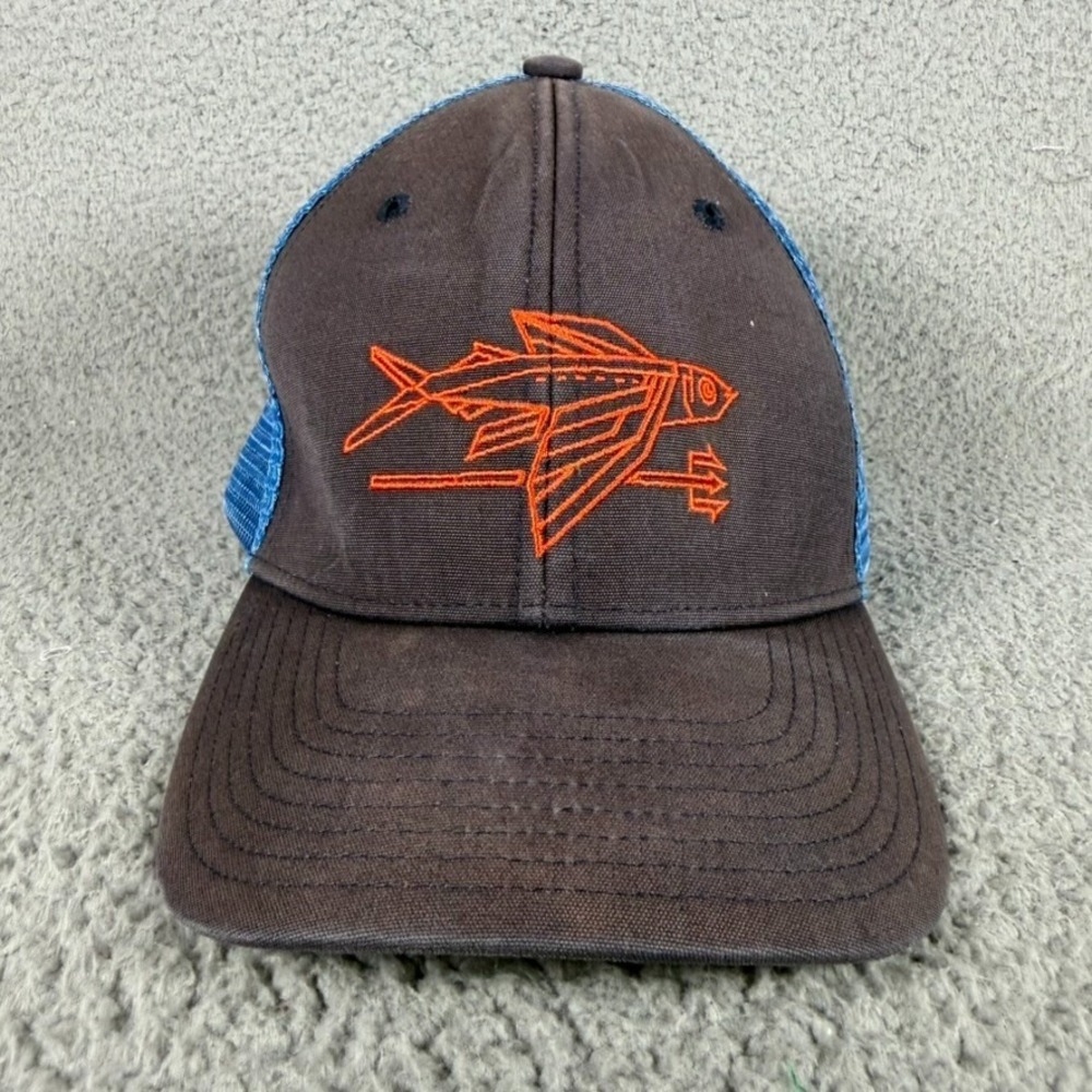 Patagonia Spearfishing Snapback Cap Unisex One Size Outdoor Fishing Embroidered